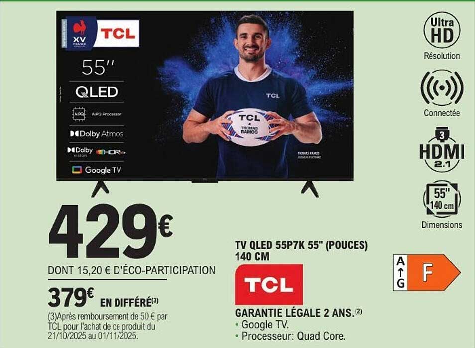 TV QLED 55P7K 55" (POUCES) 140 CM