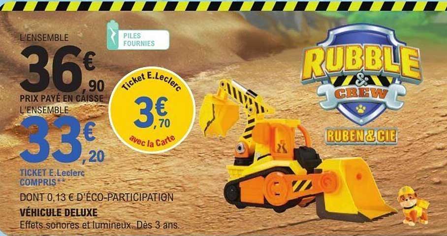 VÉHICULE DELUXE RUBBLE & CREW