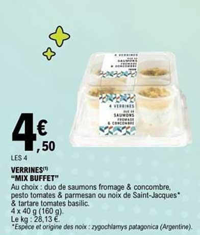 VERRINES "MIX BUFFET"