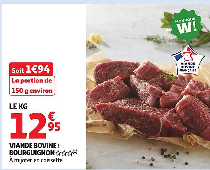 VIANDE BOVINE : BOURGUIGNON