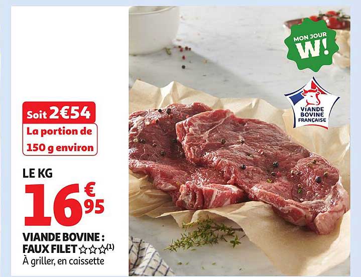 VIANDE BOVINE : FAUX FILET