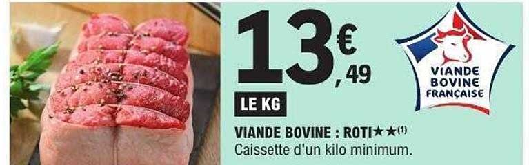 VIANDE BOVINE : RÔTI