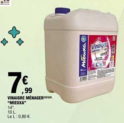 VINAIGRE MÉNAGER 10L "MIEUXA"