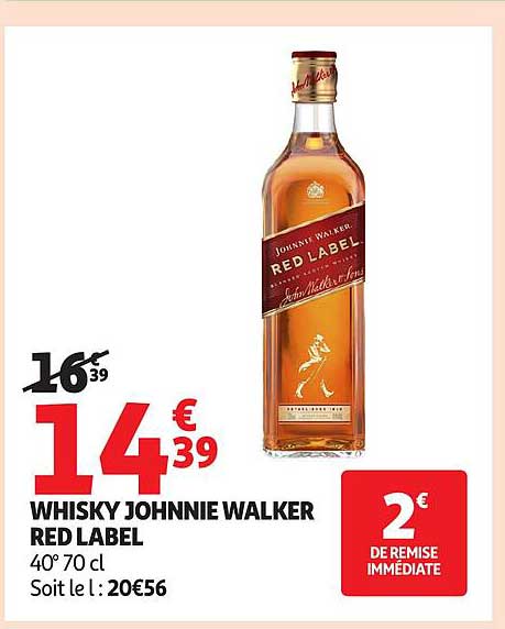 WHISKY JOHNNIE WALKER RED LABEL
