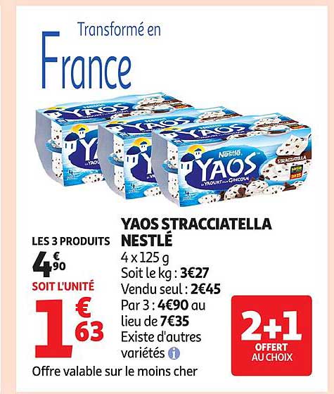 YAOS STRACCIATELLA NESTLÉ