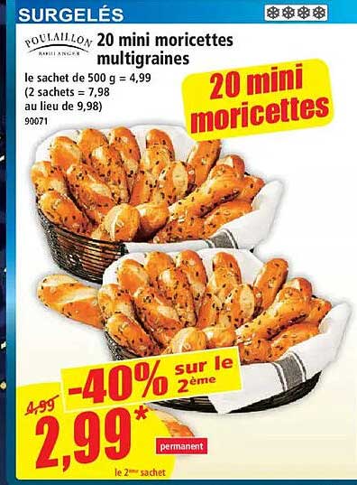 20 mini moricettes multigraines