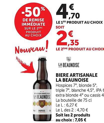 -50% DE REMISE IMMÉDIATE SUR LE 2ÈME PRODUIT AU CHOIX