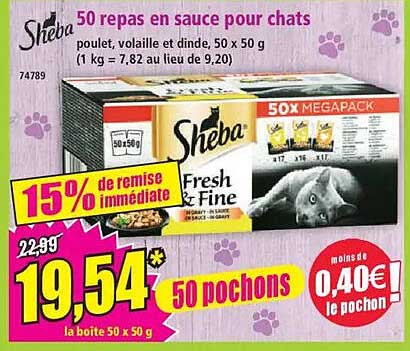 50 repas en sauce pour chats