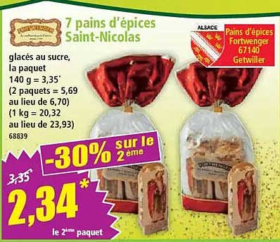 7 pains d'épices Saint-Nicolas