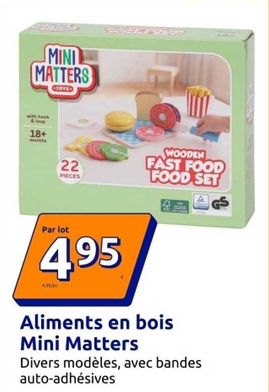 Aliments en bois Mini Matters