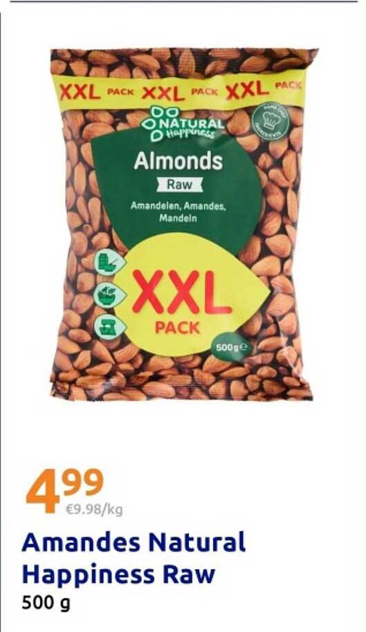 Amandes Natural Happiness Raw