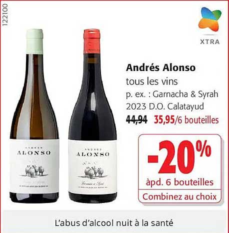 Andrés Alonso tous les vins p. ex. : Garnacha & Syrah 2023 D.O. Calatayud