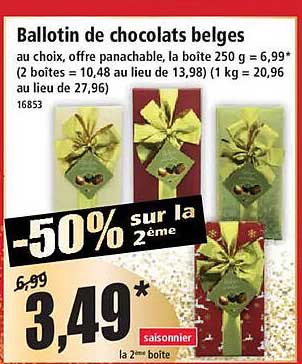 Ballotin de chocolats belges