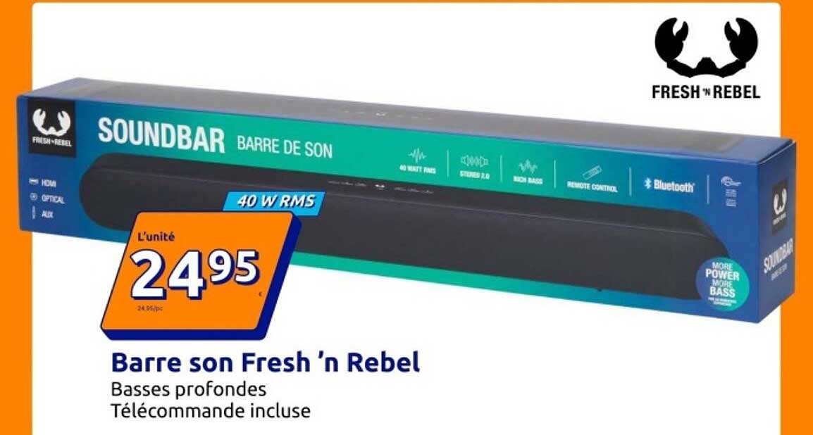 Barre son Fresh 'n Rebel