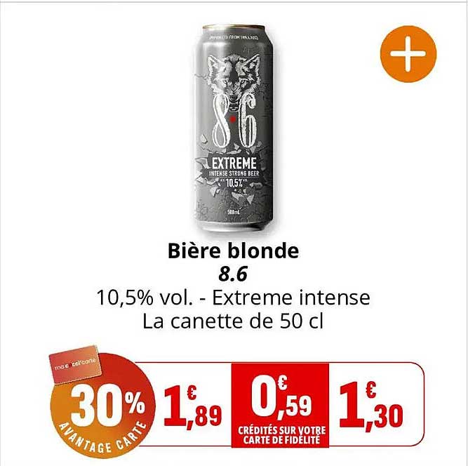 Bière blonde 8.6