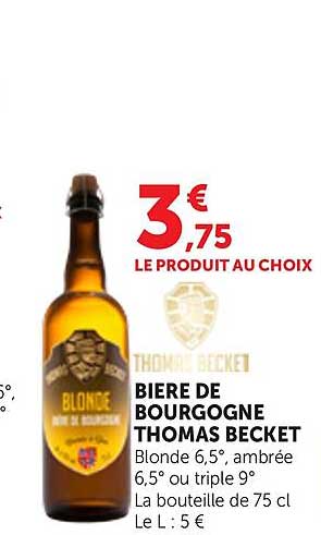 BIERE DE BOURGOGNE THOMAS BECKET