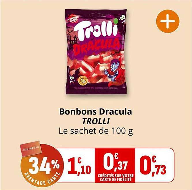 Bonbons Dracula TROLLI Le sachet de 100 g