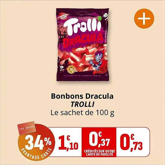Bonbons Dracula TROLLI Le sachet de 100 g