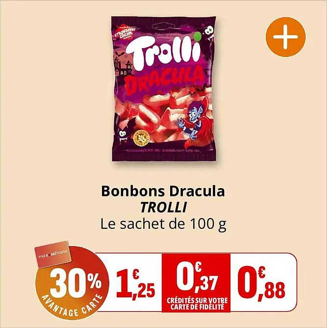 Bonbons Dracula TROLLI Le sachet de 100 g
