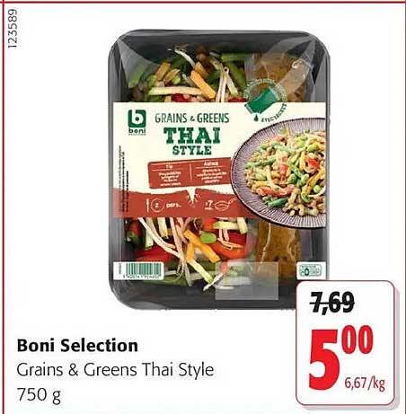 Boni Selection Grains & Greens Thai Style 750 g