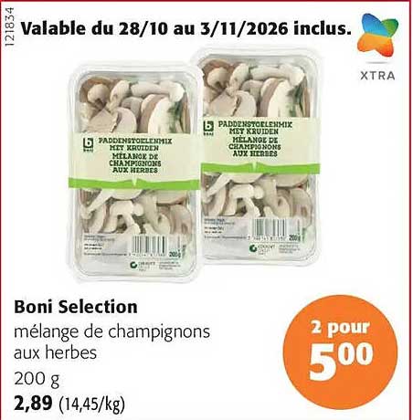 Boni Selection mélange de champignons aux herbes 200 g
