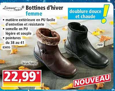 Bottines d'hiver femme