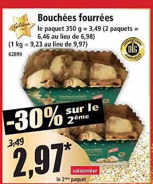 Bouchées fourrées