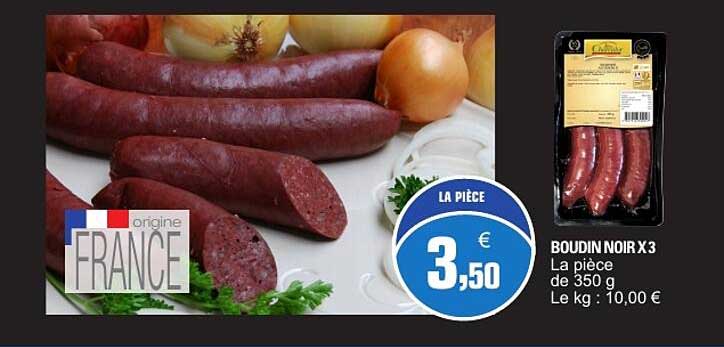 BOUDIN NOIR X 3