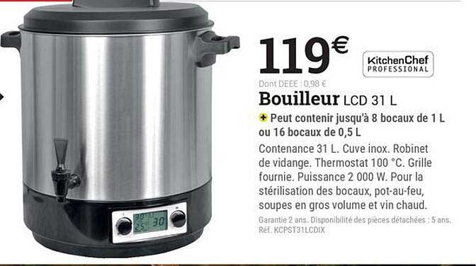 Bouilleur LCD 31 L