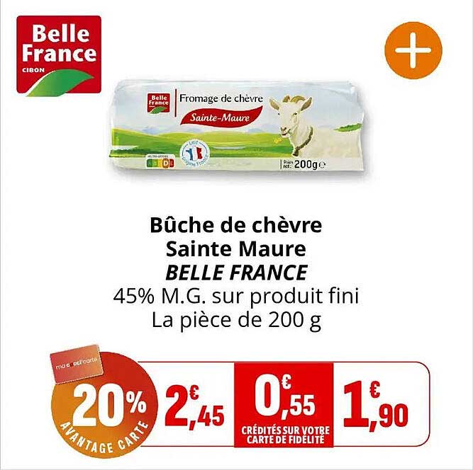 Bûche de chèvre Sainte Maure BELLE FRANCE