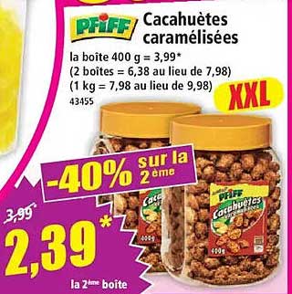 Cacahuètes caramélisées