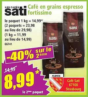 Café en grains espresso fortissimo