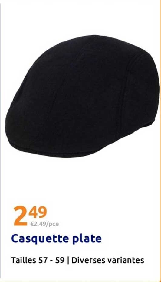 Casquette plate