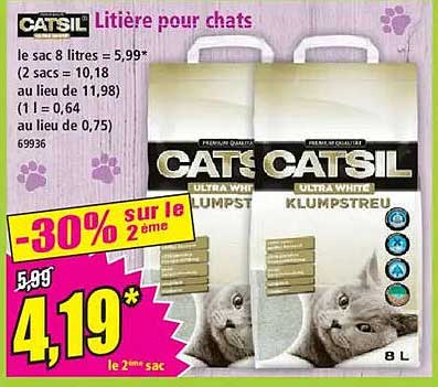 CATSIL Litière pour chats