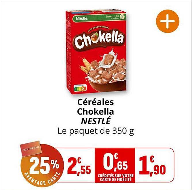 Céréales Chokella NESTLÉ Le paquet de 350 g