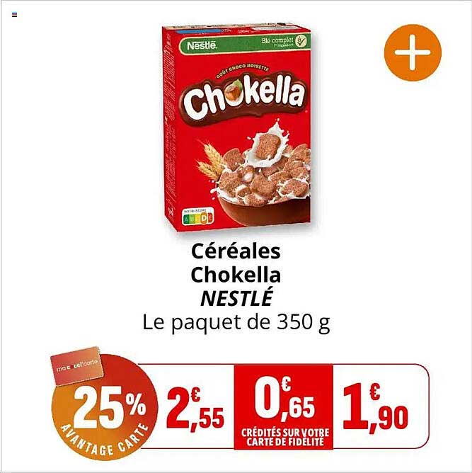 Céréales Chokella NESTLÉ Le paquet de 350 g