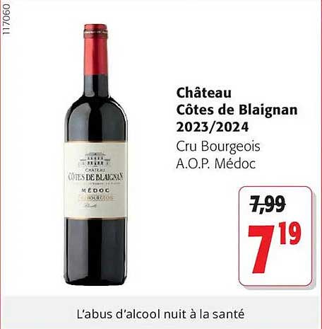 Château Côtes de Blagnan 2023/2024 Cru Bourgeois A.O.P. Médoc