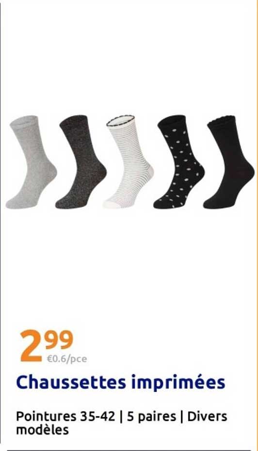 Chaussettes imprimées