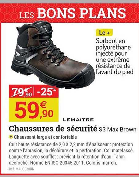 Chaussures de sécurité S3 Max Brown