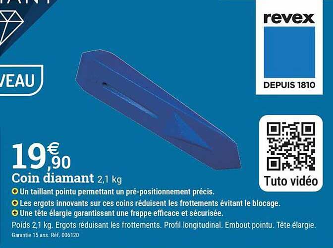 Coin diamant 2,1 kg