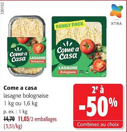 Come a casa lasagne bolognaise