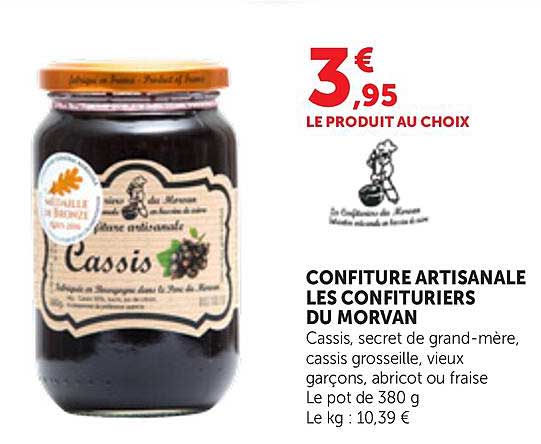 CONFITURE ARTISANALE LES CONFITURIERS DU MORVAN