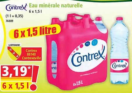 Contrex Eau minérale naturelle 6 x 1,5 l