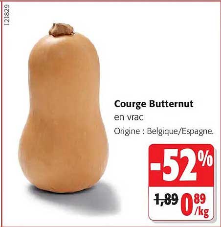 Courge Butternut en vrac
