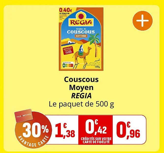 Couscous Moyen REGIA Le paquet de 500 g