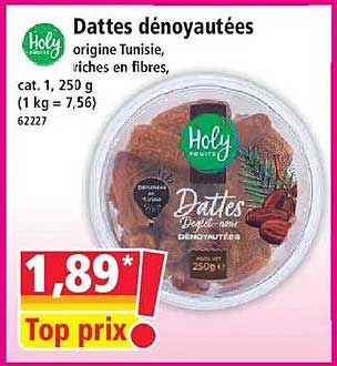 Dattes dénoyautées