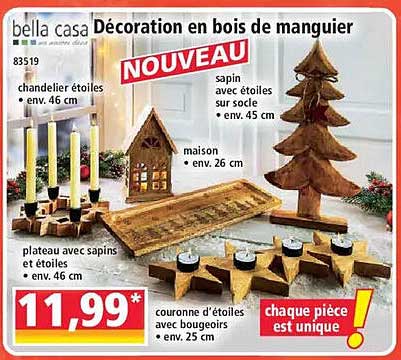 Décoration en bois de manguier