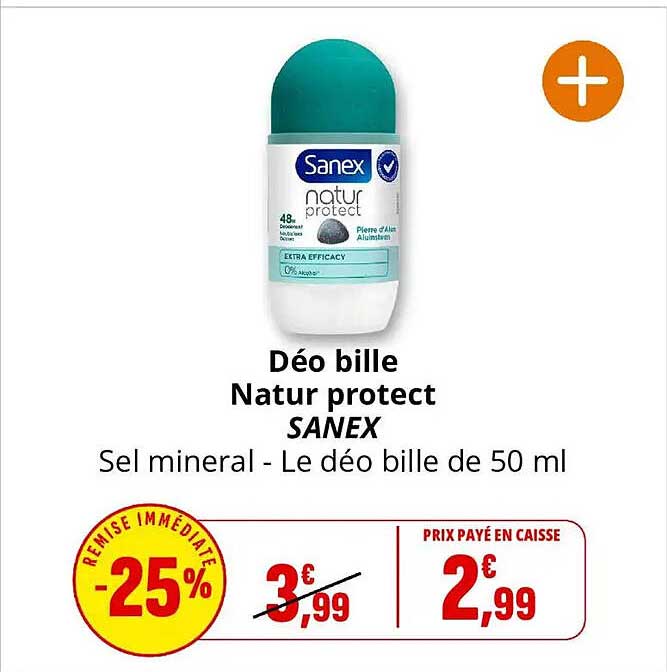 Déo bille Natur protect SANEX