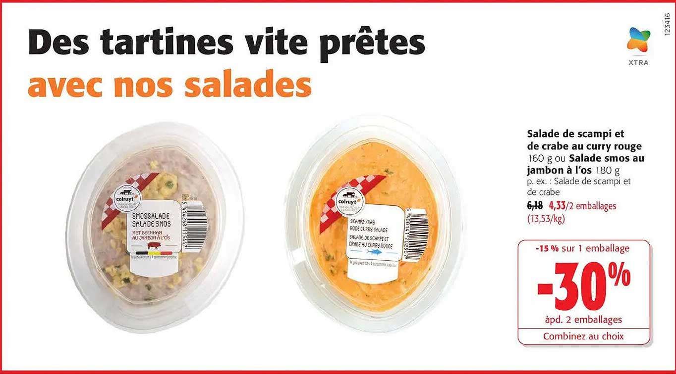Des tartines vite prêtes avec nos salades