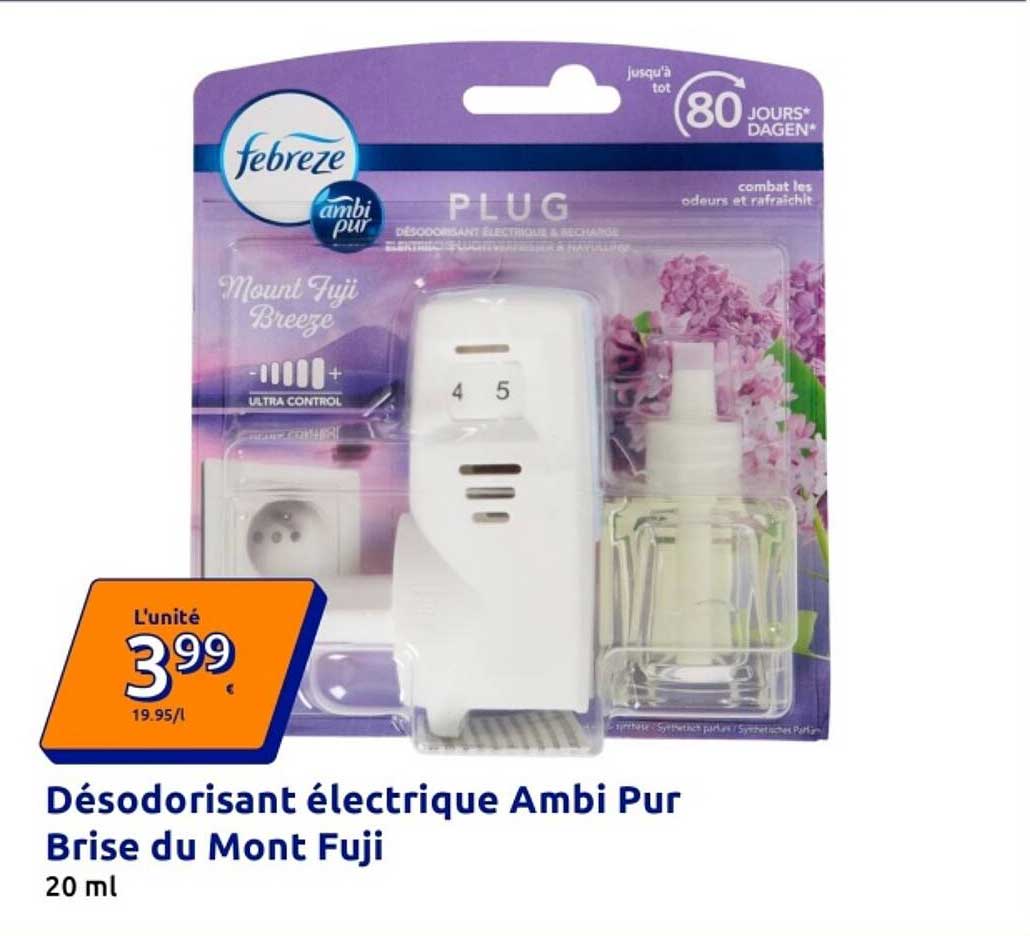 Désodorisant électrique Ambi Pur Brise du Mont Fuji